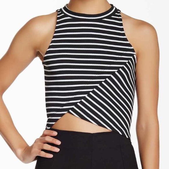 Tops - BLVD striped crop top M